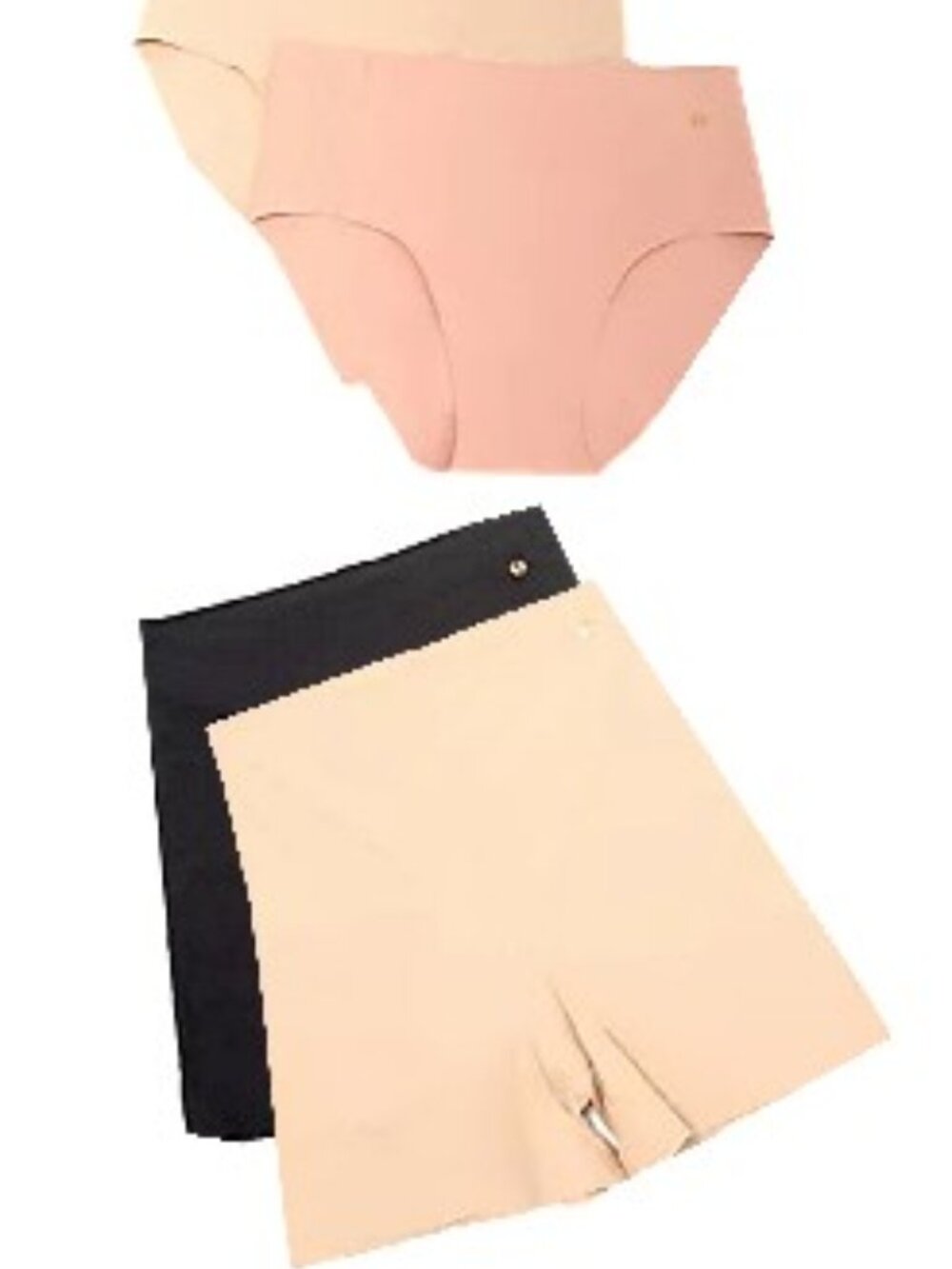 Evelyn & Bobbie High-Waisted Retro Bikini Panties & Slip Shorts -  - Size 0-14